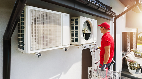 Technician inspecting HVAC system in Jacksonville, FL to debunk common HVAC myths