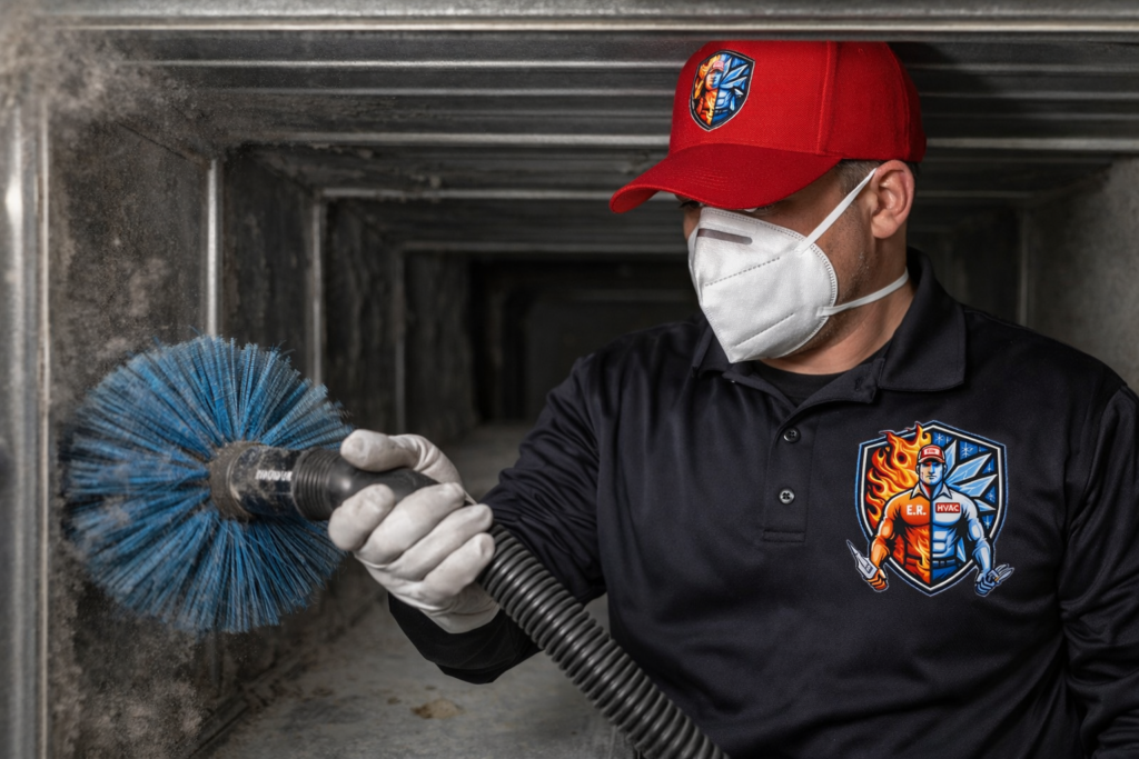 ER HVAC cleaning vents